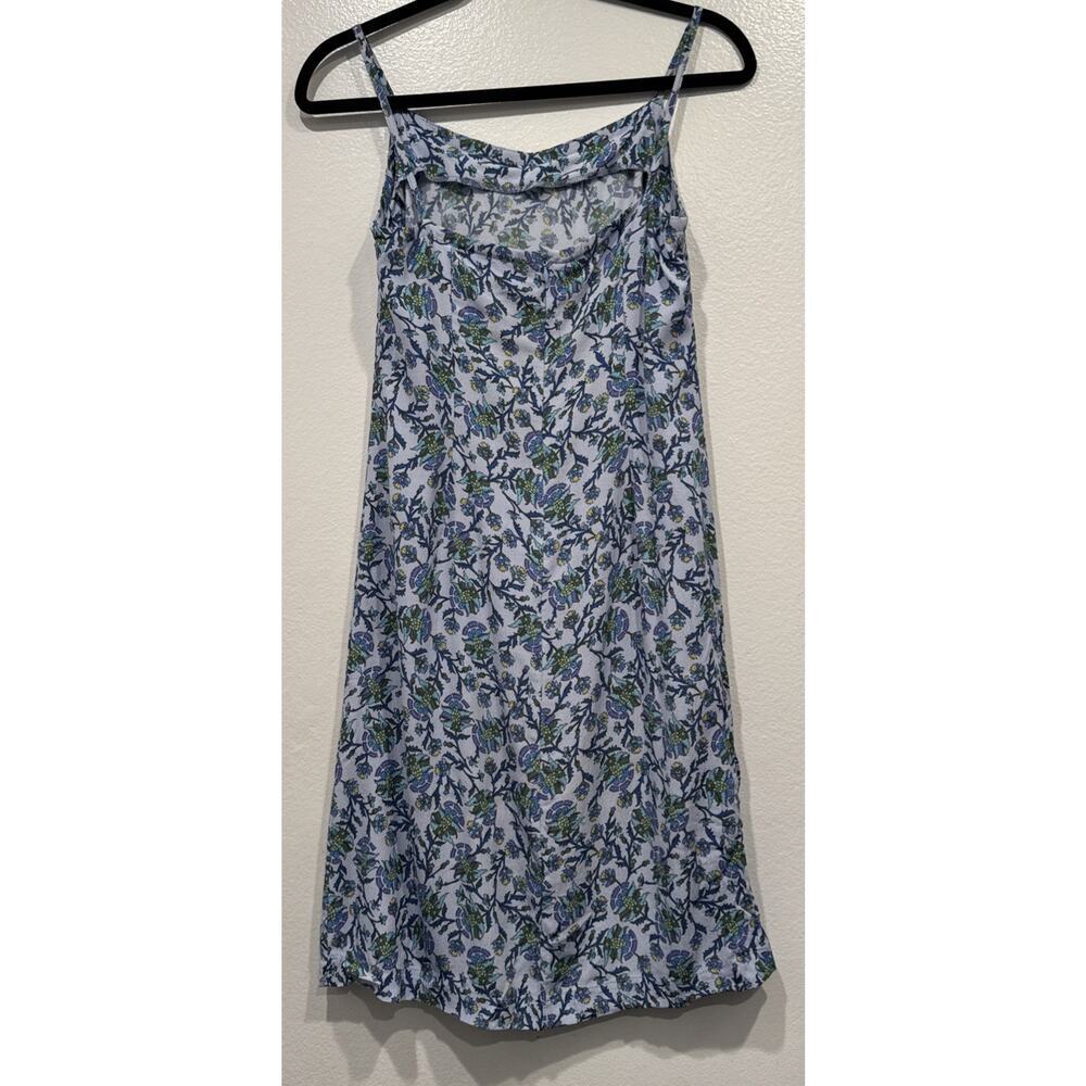 Vintage‎ Old Navy Slip Dress Womens Size 4 Y2K Coquette Blue Print 90s Floral - Picture 4 of 6